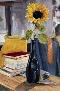 A Well Read Sunflower